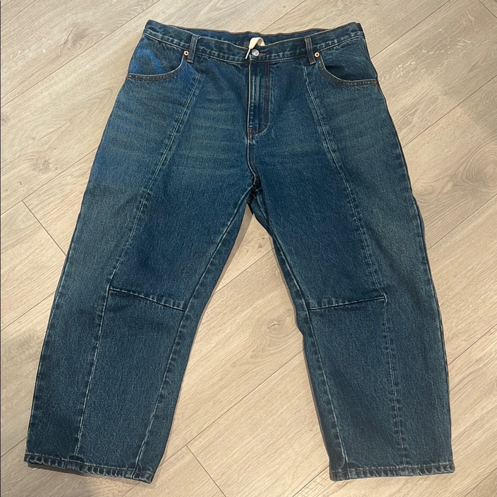 ROUCHA Women's blue barrel jeans